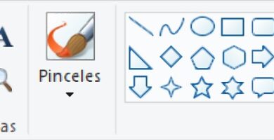 herramientas y formas en paint
