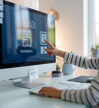 niño instalando una app