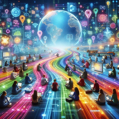 el Internet como una gran autopista de información